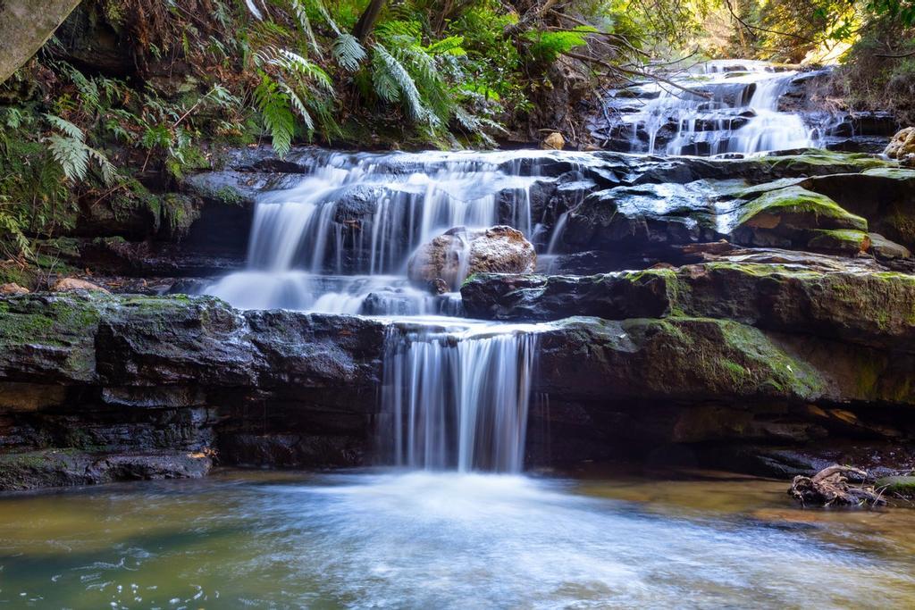 Leura Falls en las Montañas Azules