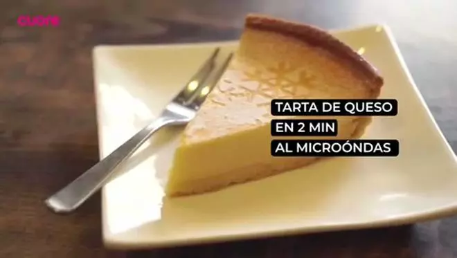 La tarta de queso al microondas fácil y requetebuena que puedes preparar de postre en Nochebuena