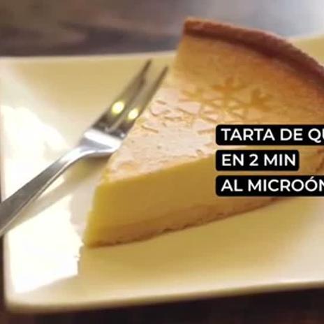 La tarta de queso al microondas fácil y requetebuena que puedes preparar de postre en Nochebuena
