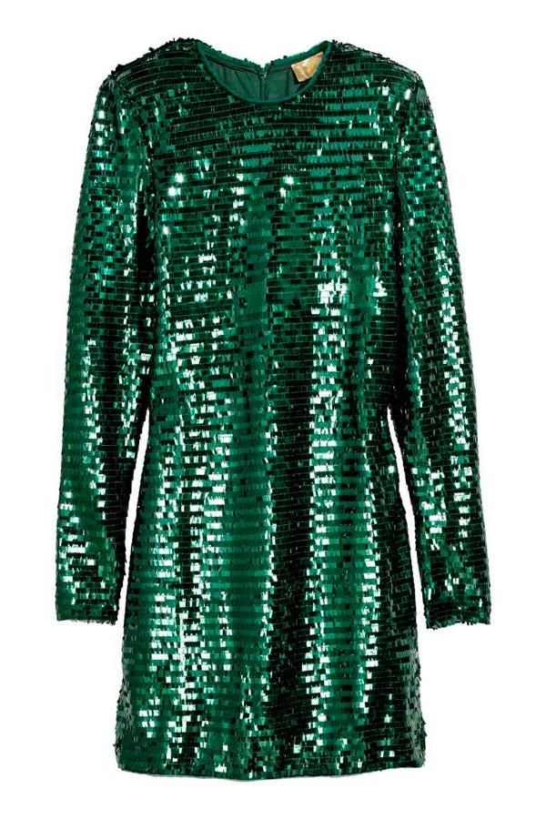 Vestido de lentejuelas verde