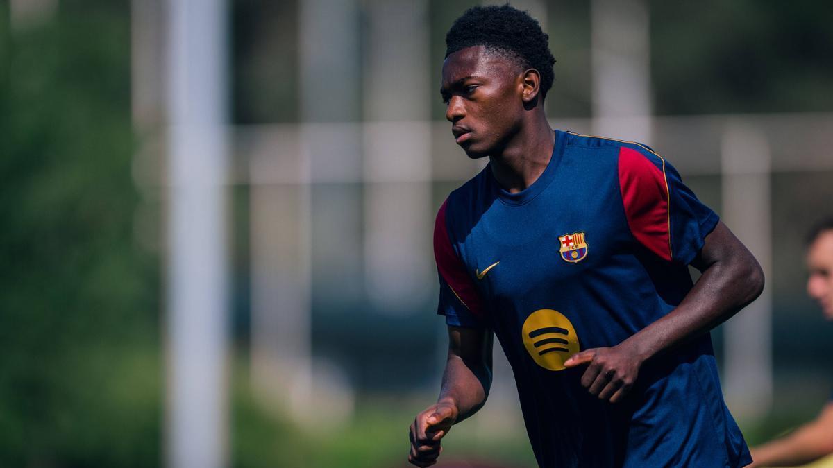 Bisiwu, la sorpresa del entrenamiento del filial