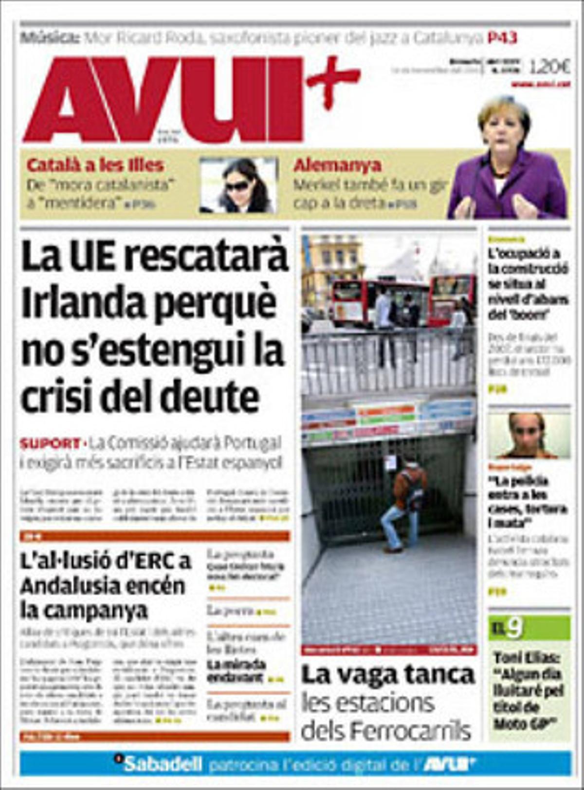 A les pàgines interiors, l’’Avui’ realça que Amnistia Internacional reclama justícia per a les víctimes dels vols secrets de la CIA; que l’ONU es prepara per al fracàs de la nova cimera del clima, i que el padró del juliol confirma el canvi de cicle migratori amb menys estrangers.