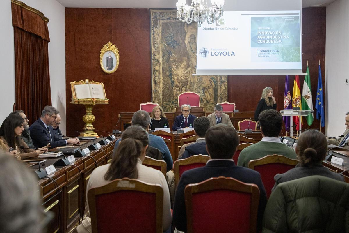 Jornadas de innovación en la industria agrícola celebradas en la Diputación de Córdoba.