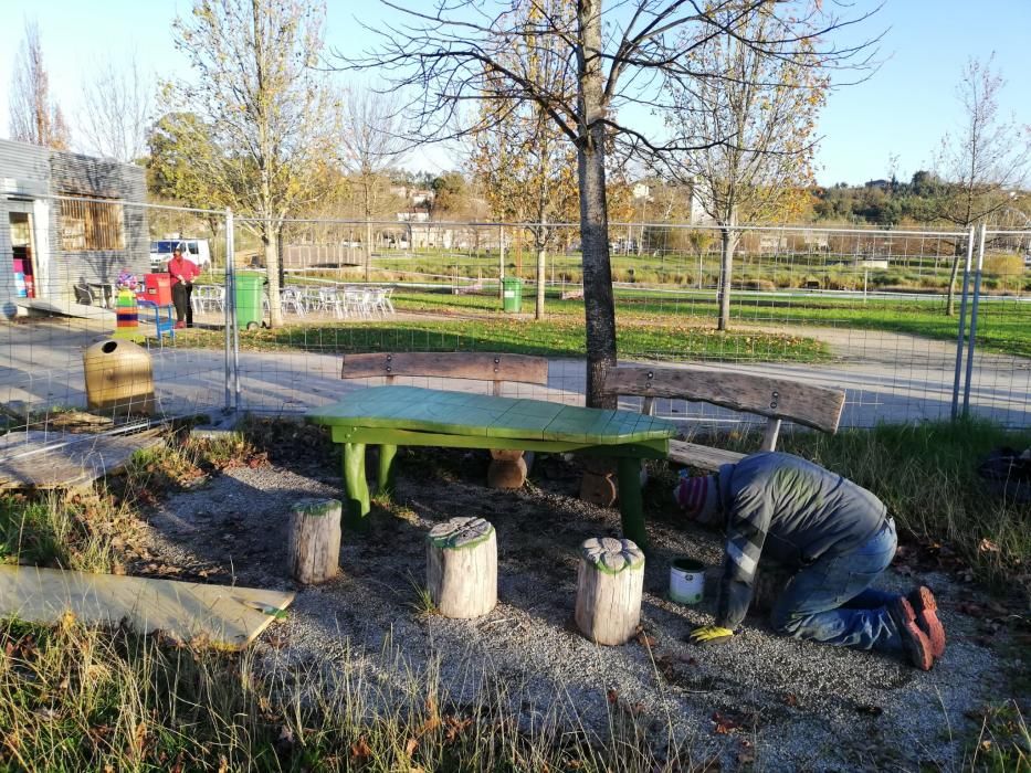 Parques en Pontevedra | Así luce el restaurado parque de la Illa das Esculturas