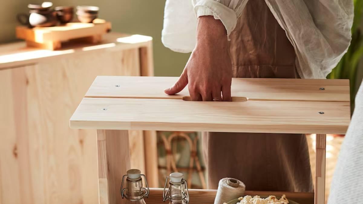 Adiós a los cajones de la cocina, el taburete de Ikea ideal para guardar todo lo que haga falta