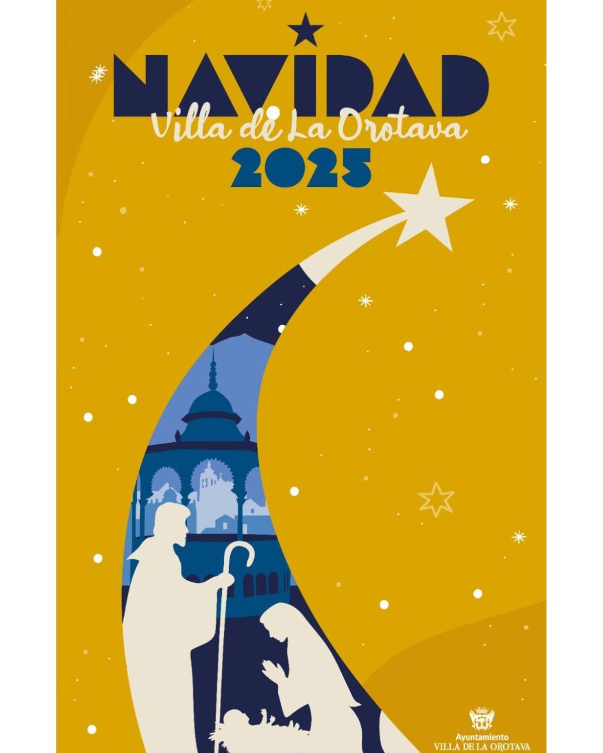 Cartel de la Navidad en La Orotava.