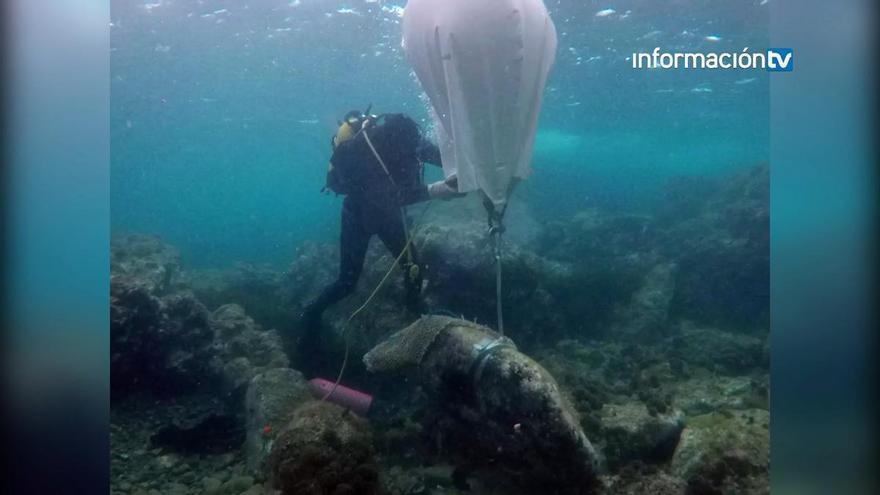 Halladas en Tabarca dos anclas que podrían pertenecer a un barco romano naufragado hace más de 2000 años