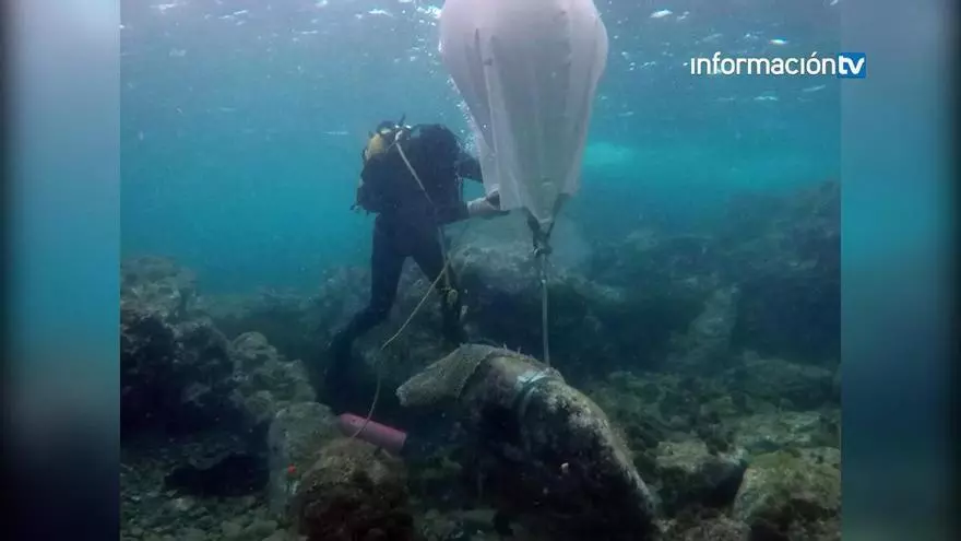 Halladas en Tabarca dos anclas que podrían pertenecer a un barco romano naufragado hace más de 2000 años