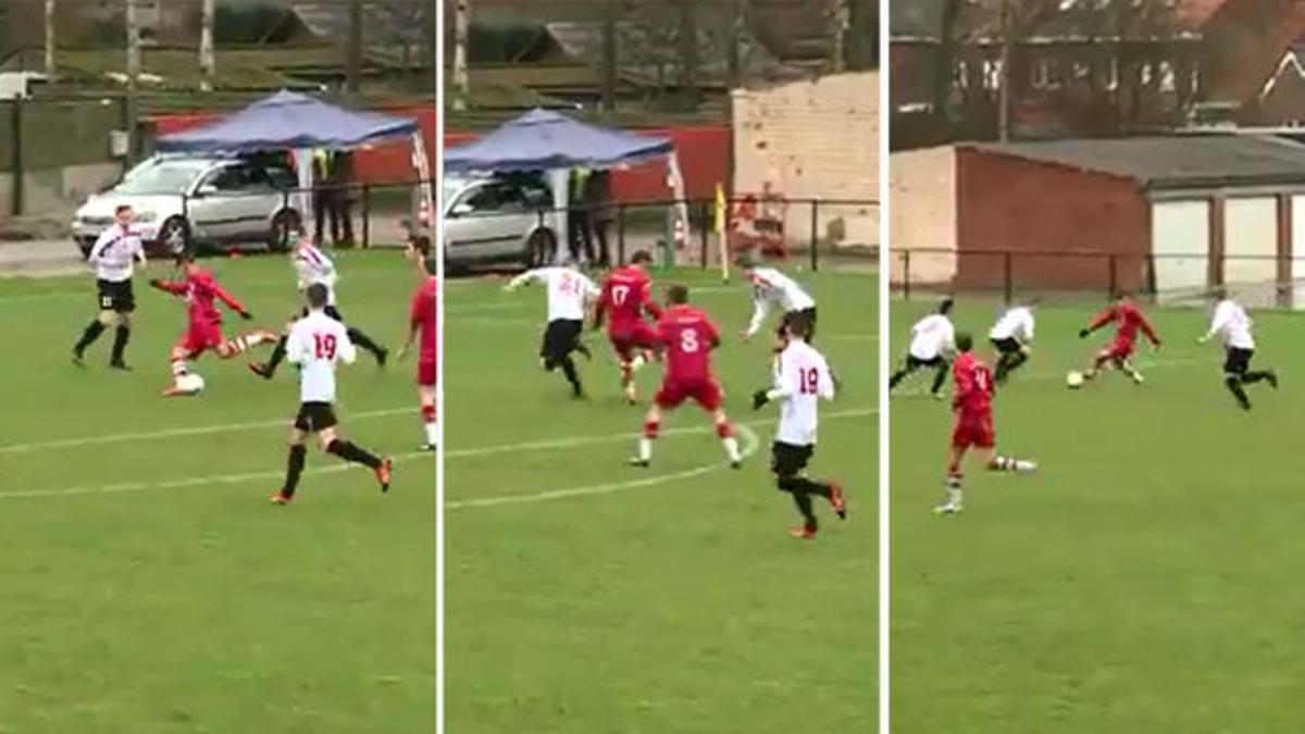 El gol a lo Messi de un amateur belga