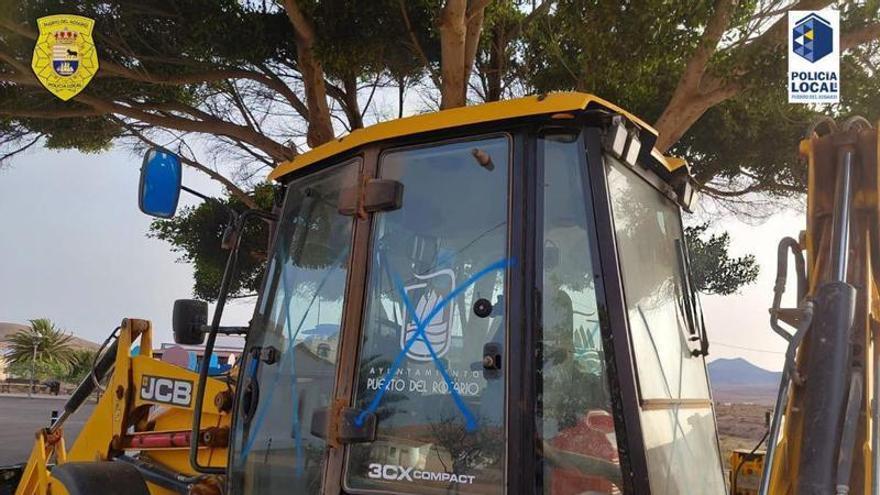 Destrozan maquinaria municipal antes de las fiestas en Fuerteventura