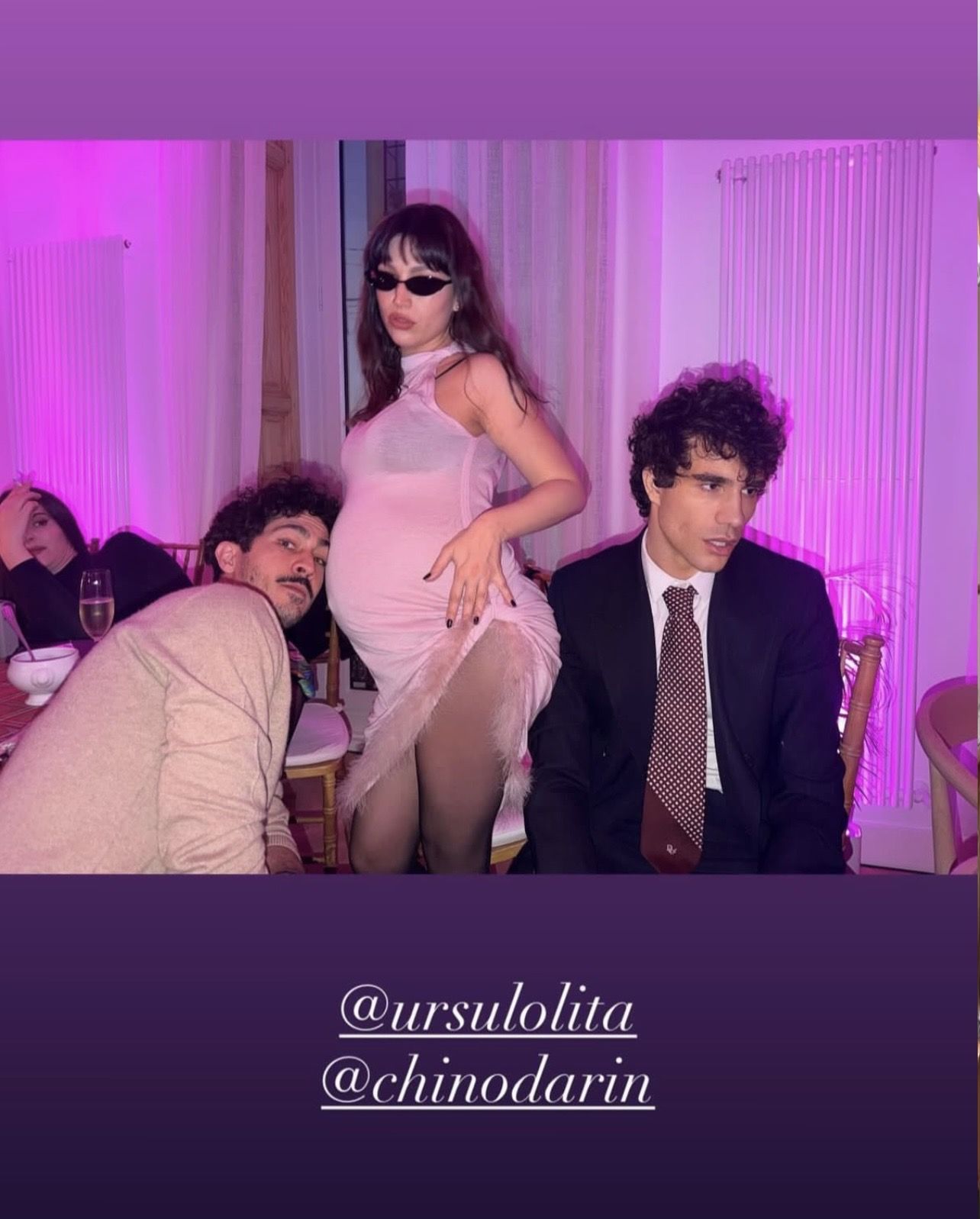 Úrsula Corberó y Chino Darín en la fiesta de los Javis