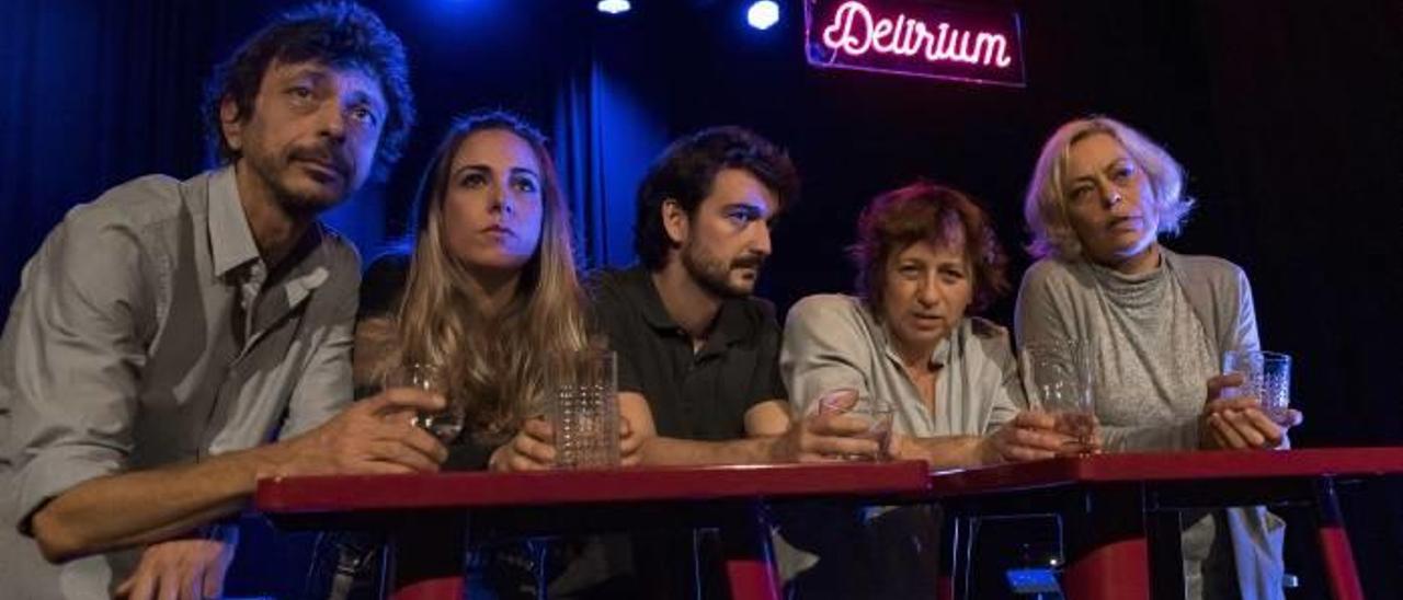 Ernesto Pastor, Pilu Fontán, Alberto Baño, Rosanna Espinós i Maria Poquet, els protagonistes.