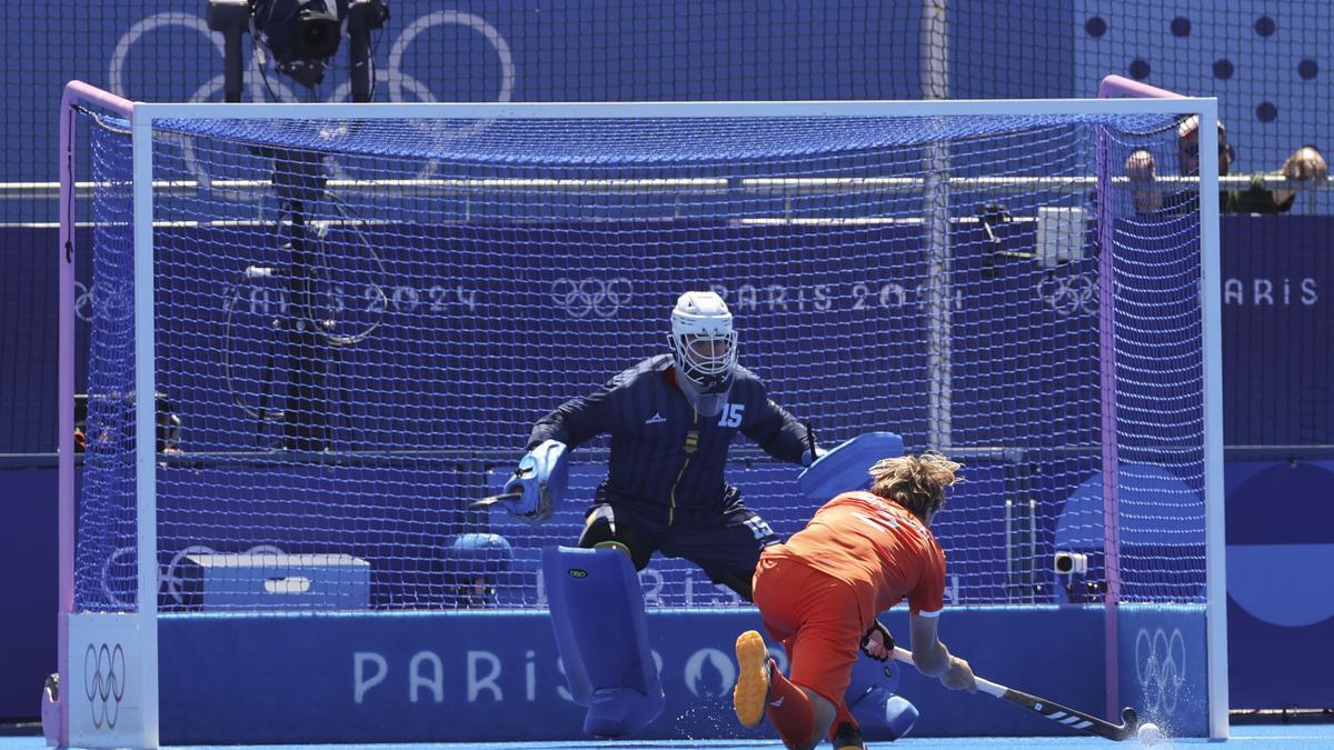 Semifinal masculina de hockey hierba Países Bajos - España