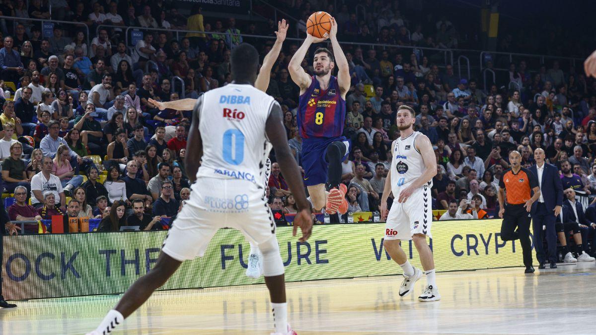 Darío Brizuela, en una acción en el partido ante Breogán