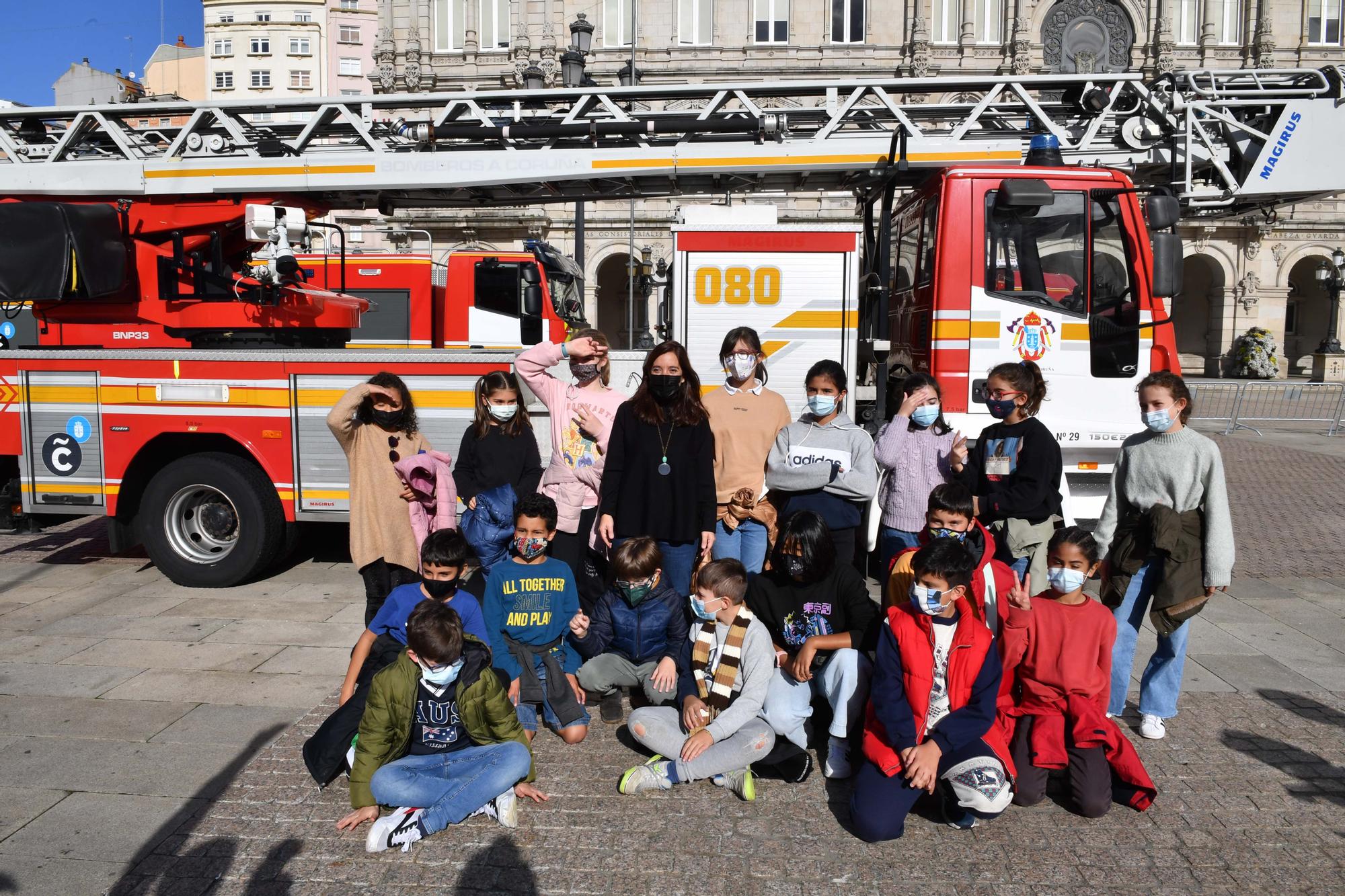 Actos en María Pita por la Semana de Prevención de Incendios