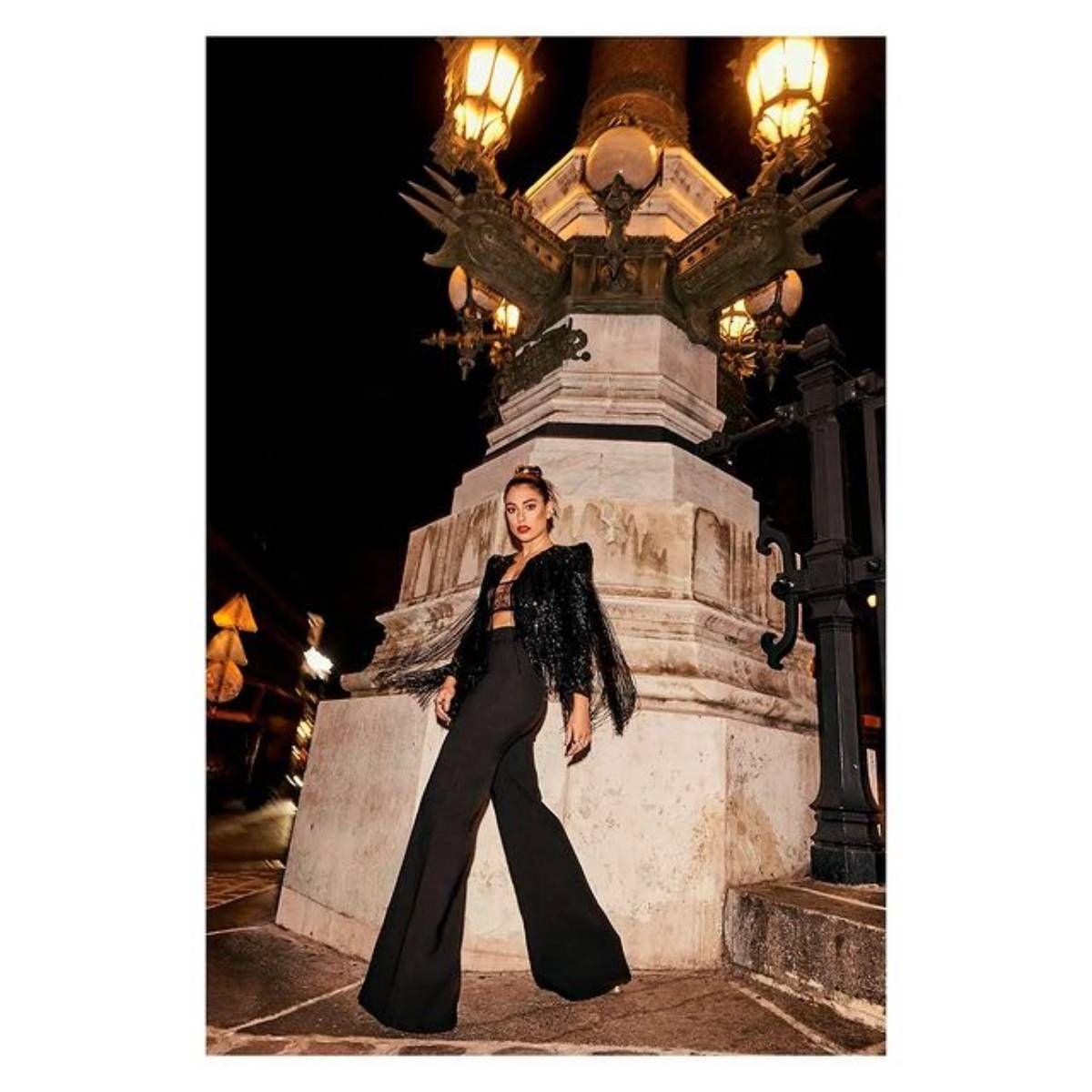 Estilismo completo de Blanca Suárez en el desfile de Etam