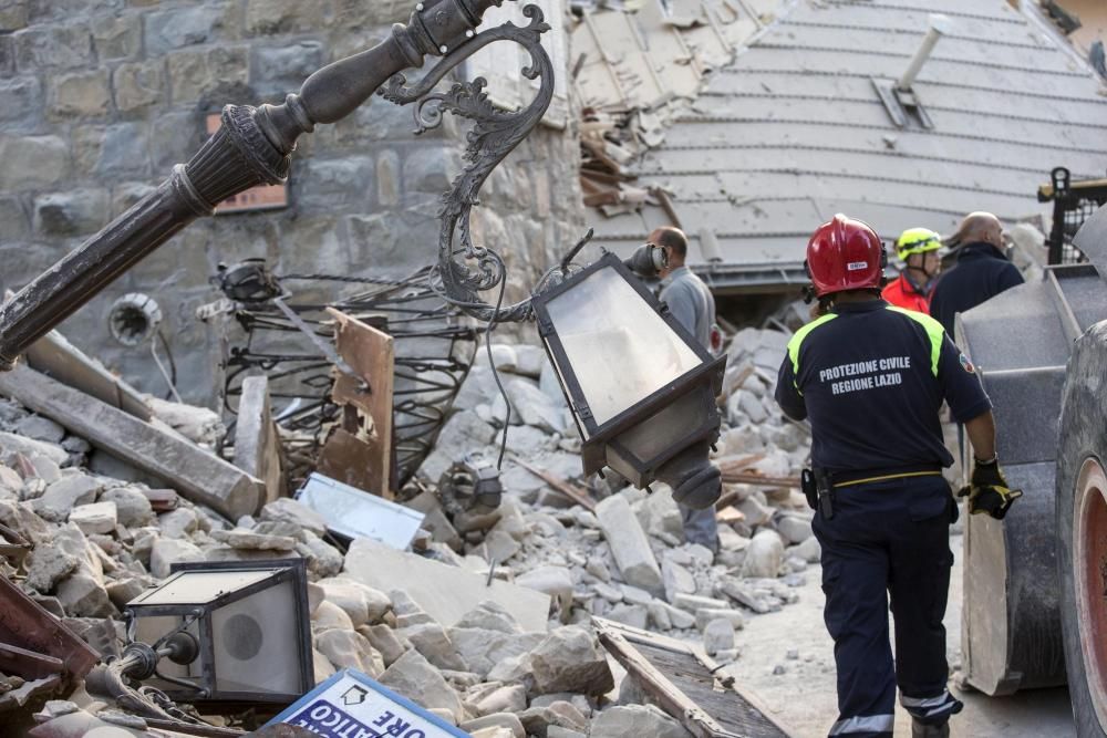 Amatrice, un poble reduït a runa