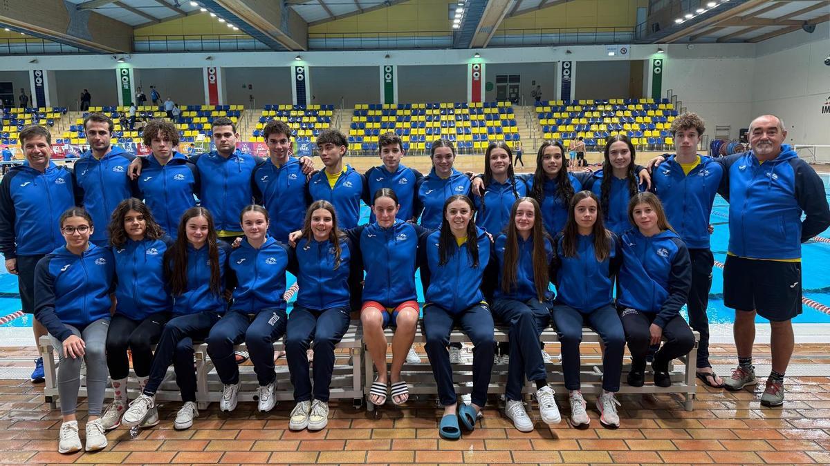 Imagen de los nadadores del CNSA en el Campeonato de Baleares