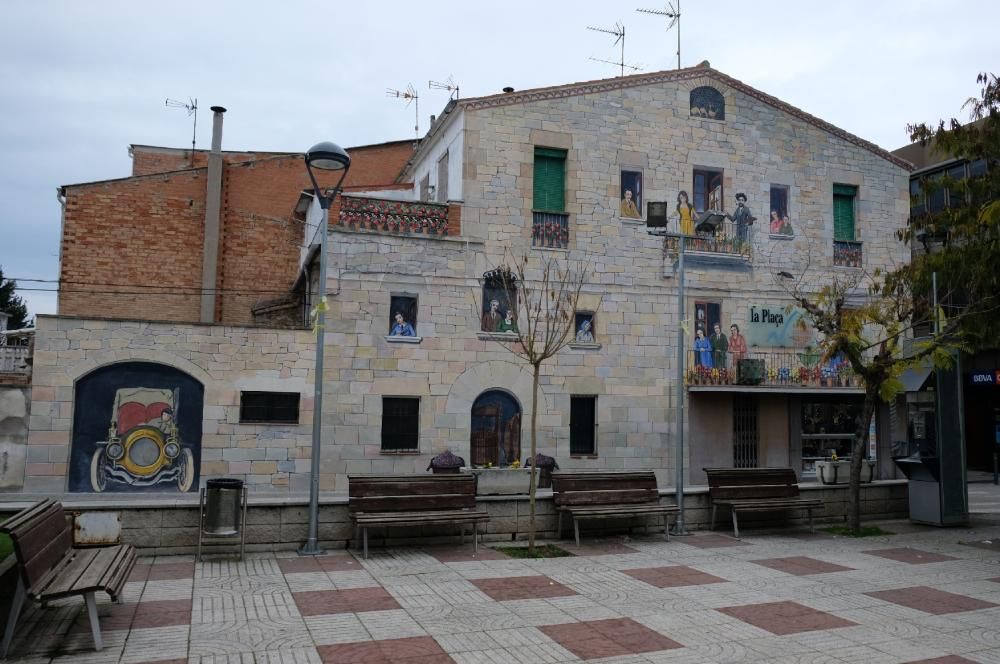 Mural de la plaça de la Vila de Navarcles