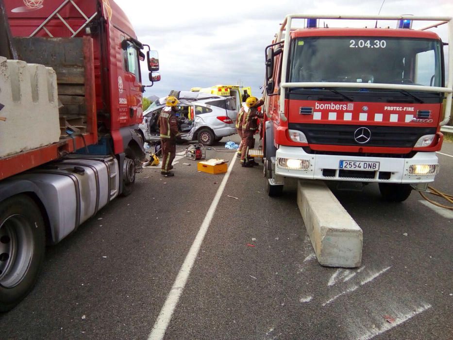 Accident de trànsit a Viladamat