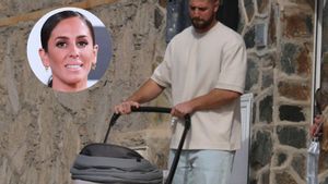 David Rodríguez, pareja de Anabel Pantoja, pasea a la hija de ambos, recién nacida