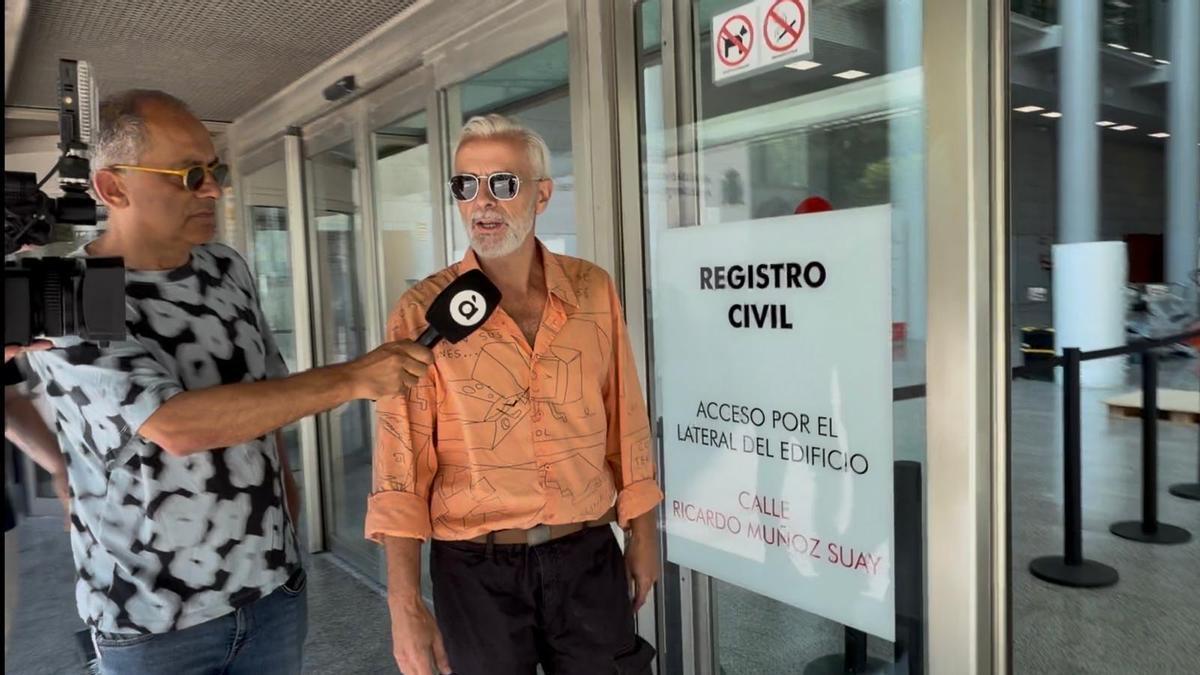 Marcos Benavent, a su llegada a la Ciudad de la Justicia, el pasado 10 de julio para que le notificaran la sentencia.