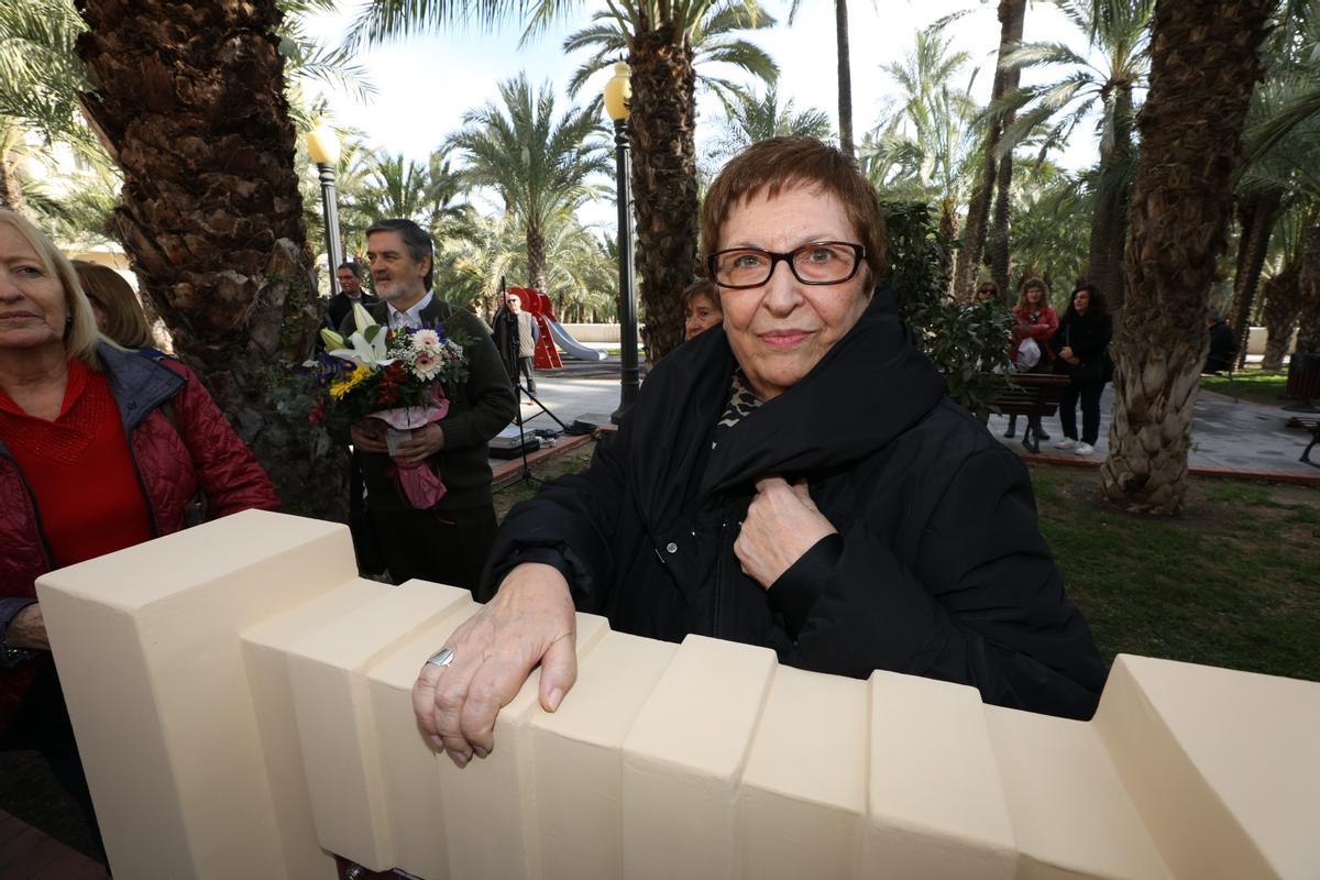 Ana María Drack, el día que se inauguró un jardín con su nombre en Elche