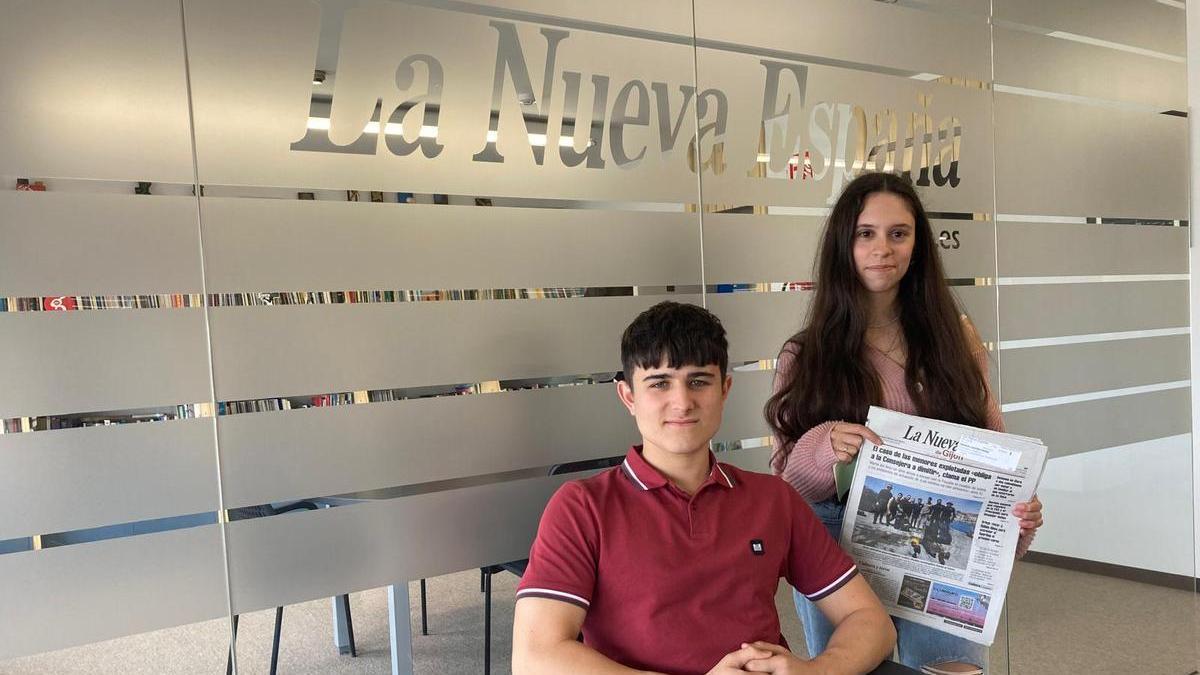 Luna Losada y Sergio González, hoy en LA NUEVA ESPAÑA de Gijón