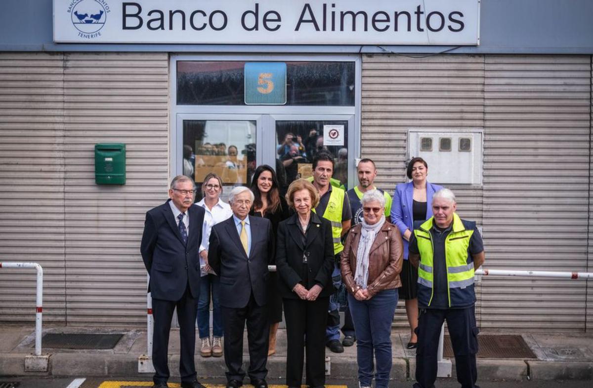 La reina Sofía ratifica su apoyo a los bancos de alimentos canarios