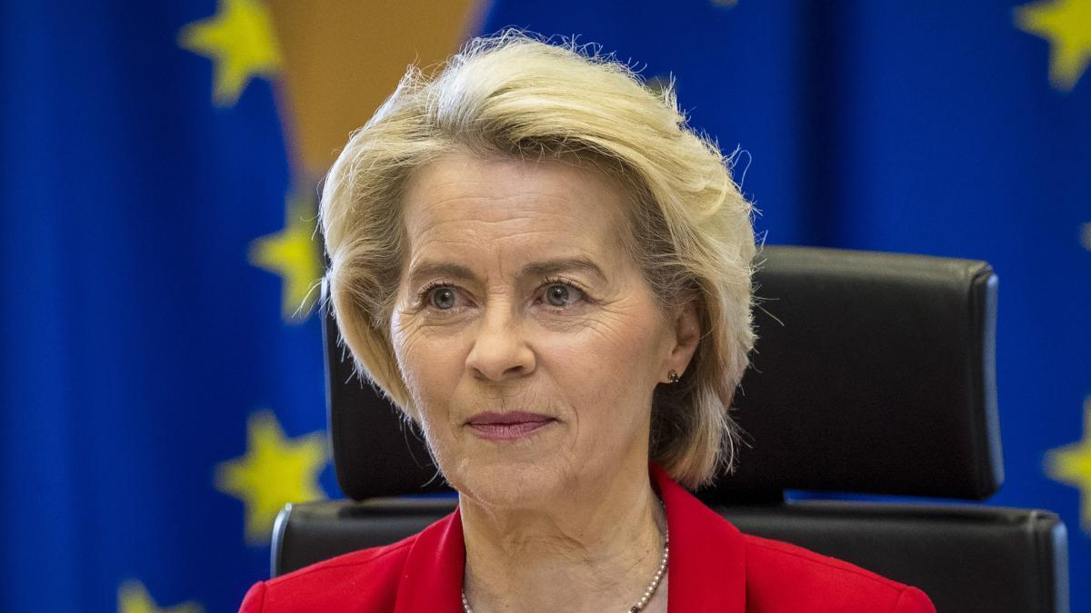 La presidenta de la Comisión Europea, Ursula von der Leyen