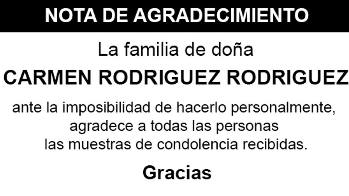 Nota Carmen Rodríguez Rodríguez
