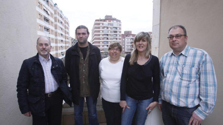 Rodríguez (GPS), Villarreal (Lluitem amb Tu), Dolores Anújar (GPS), Pérez (PDB) i Layrón (PDB).