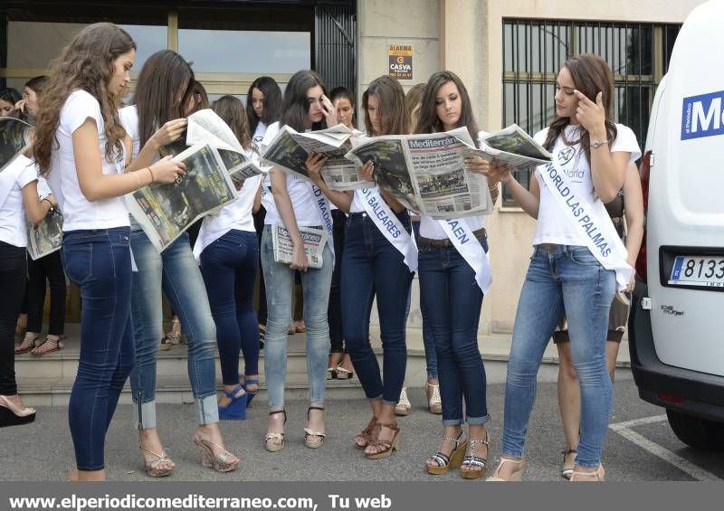 Las misses de toda España visitan el periódico Mediterráneo