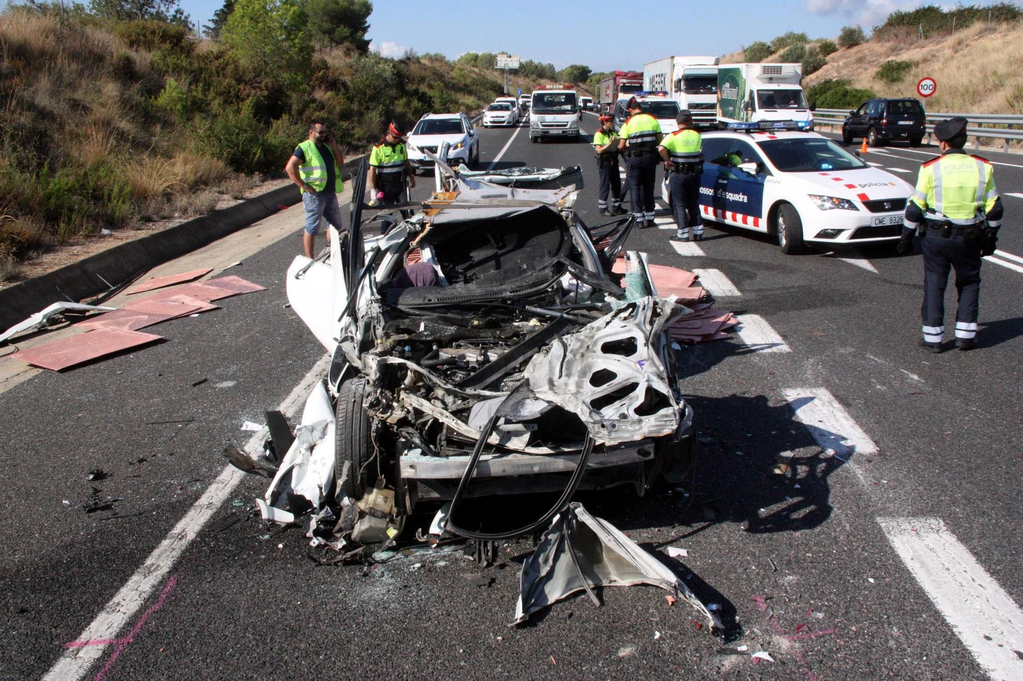 Accidente en Altafulla, en una imagen de archivo.