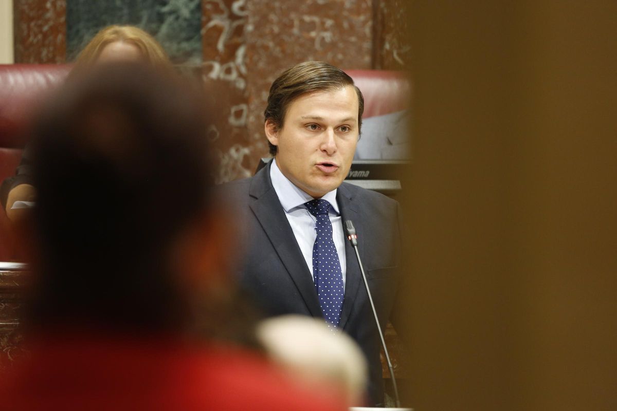 Ignacio Arcas, diptuado de Vox, este martes.