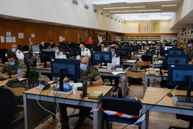 Equipo de rastreo Covid de la Biblioteca del Estado