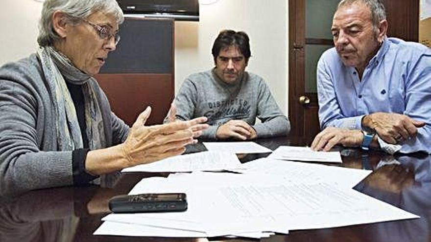 Montse Morera, Jordi Riu i Jesús Bautista, treballadors de l&#039;Ajuntament