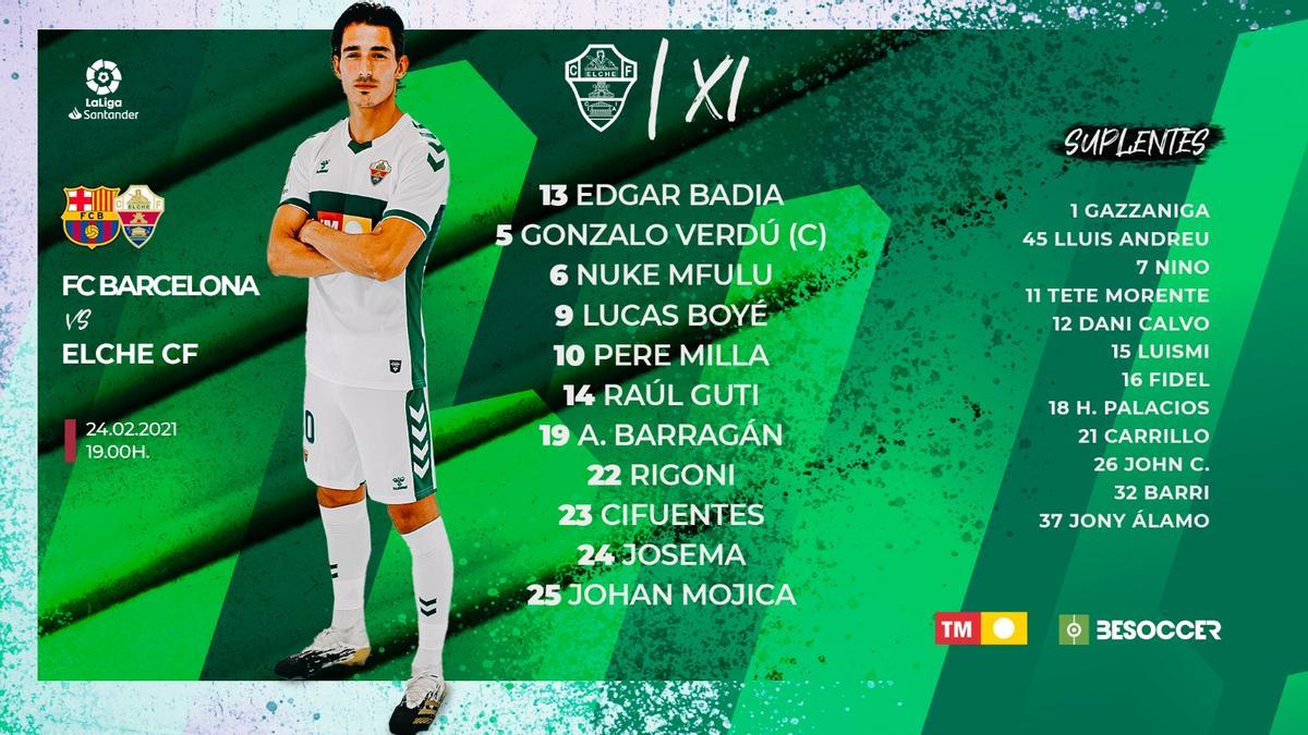 Once inicial del Elche