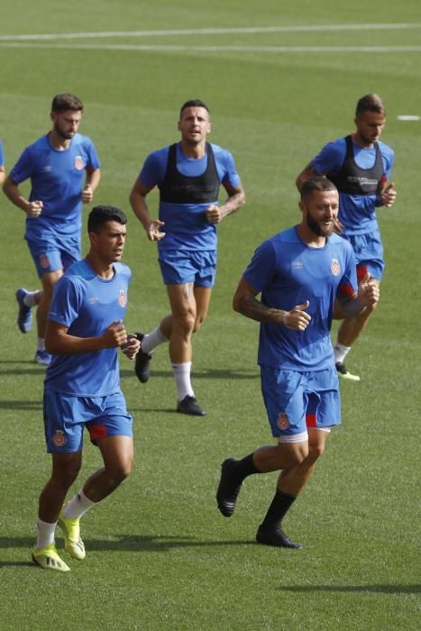 Darrer entrenament del Girona abans del partit contra el Reial Madrid