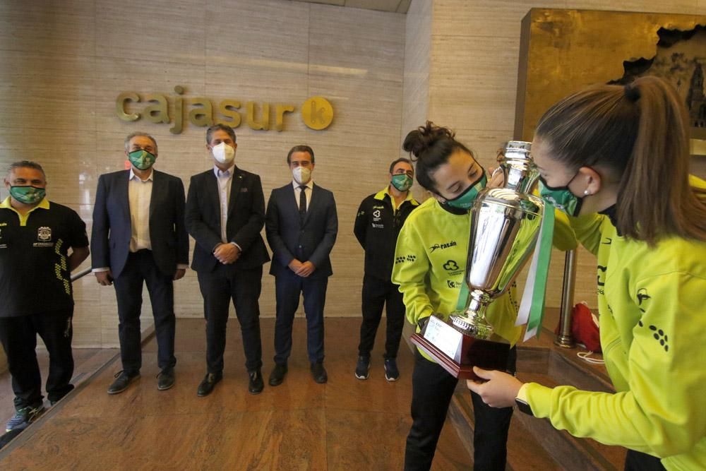 Recepciones a las campeonas del Cajasur Futsal femenino