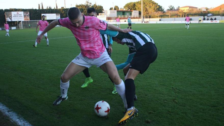 Una jugada de l&#039;últim partit a casa del Peralada