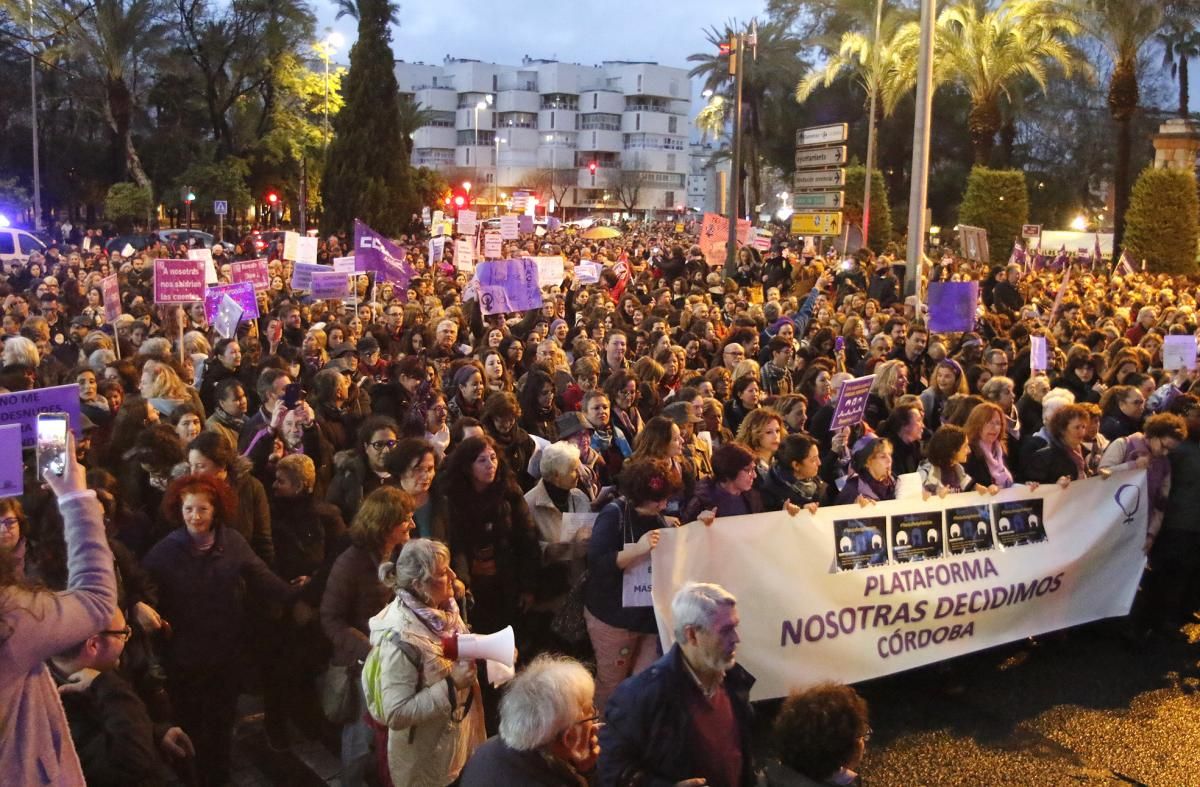 Multitudinaria manifestación del 8-M en Córdoba