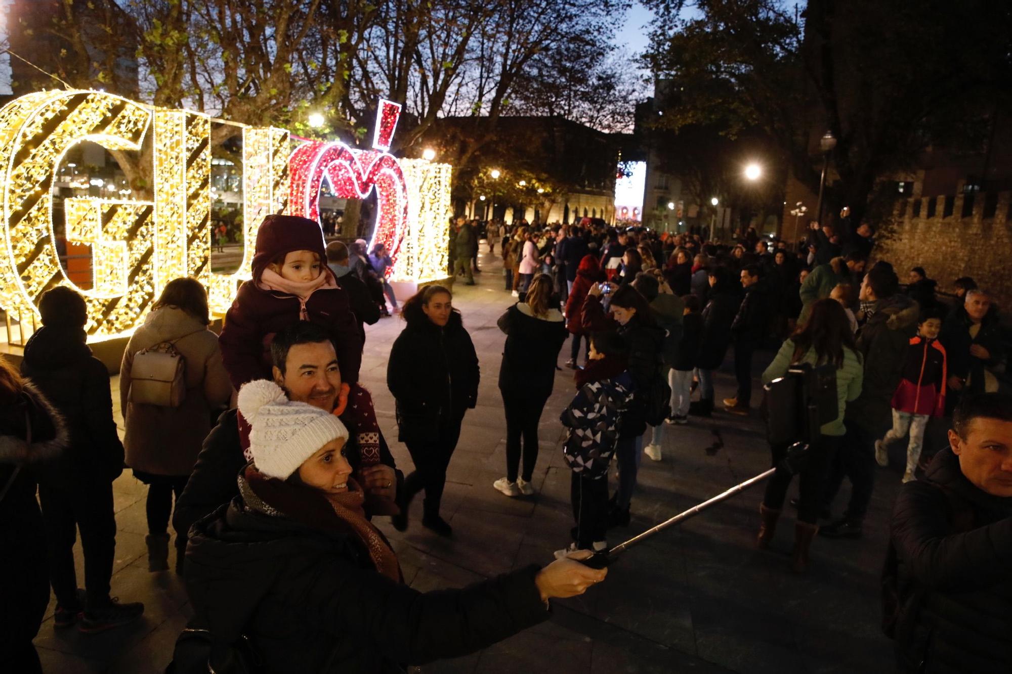 Luces de Navidad en Gijón