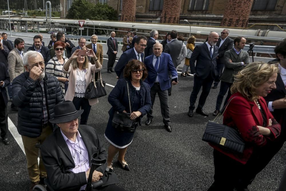 Inauguración del viaducto en homenaje a Daniel Alonso que da acceso al PEPA