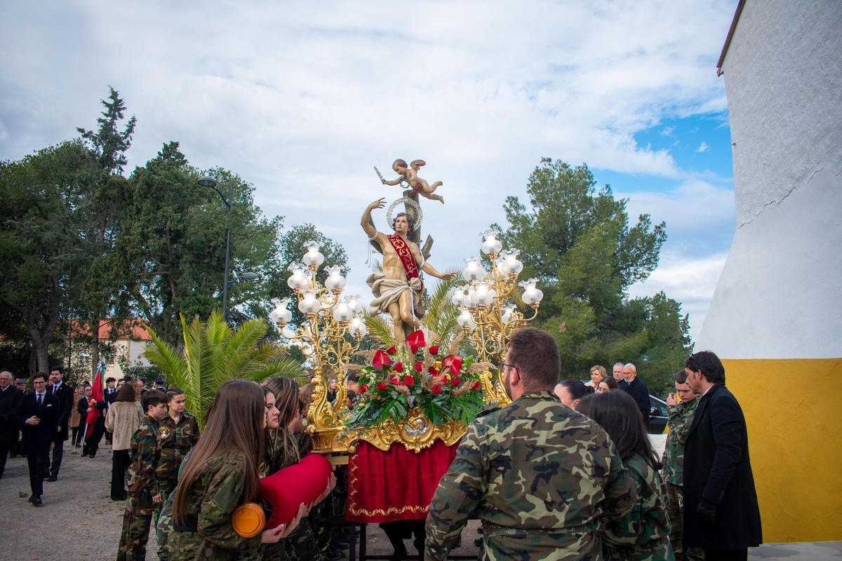 Imagen de archivo de las celebraciones de San Sebastián en la Pobla de Vallbona.