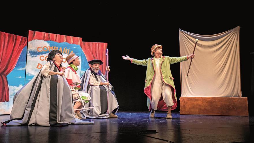 Un momento de la representación teatral de la compañía.