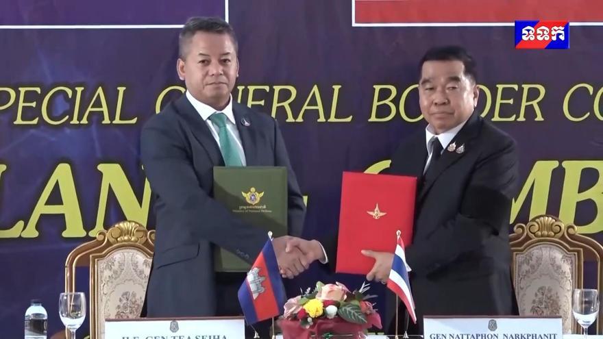 Tailandia y Camboya firman un acuerdo de alto el fuego