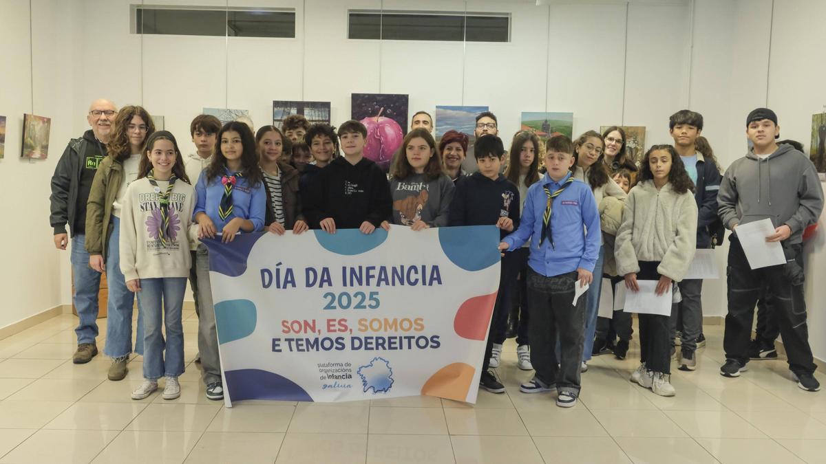 Los niños de Ourense reinvindican sus derechos