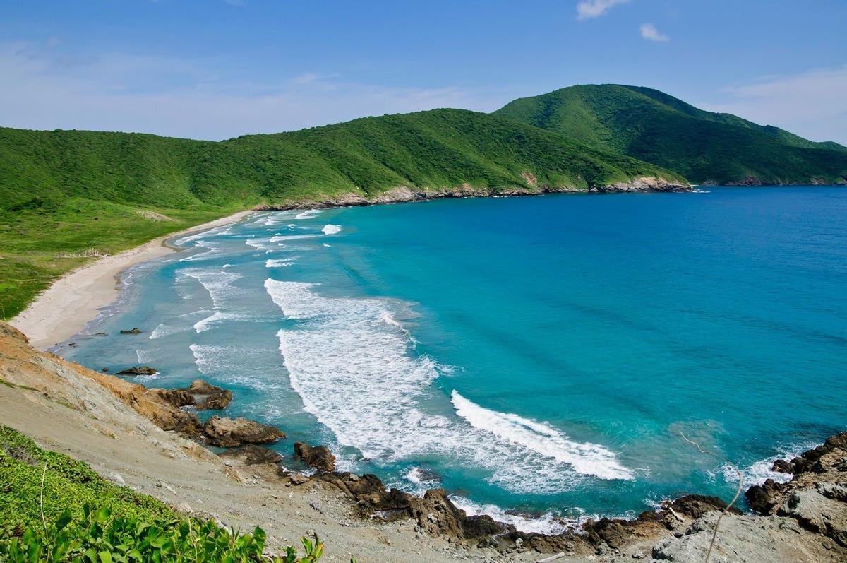 Playa de las Siete Olas, en el Parque Nacional de Tayrona