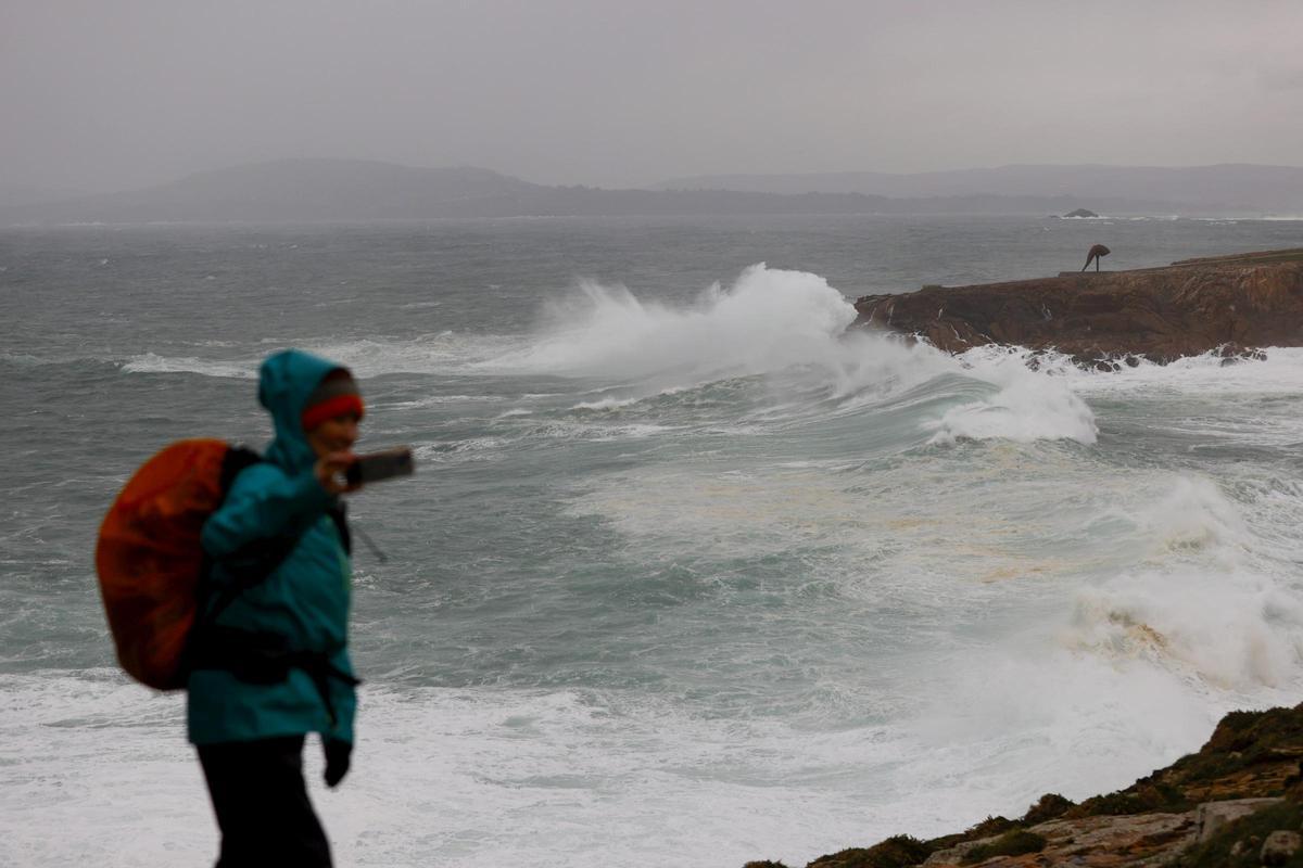Fuerte oleaje en A Coruña.